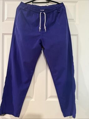 Smart Scrubs Unisex Medium Short Royal Blue Drawstring Uniform with White Cord